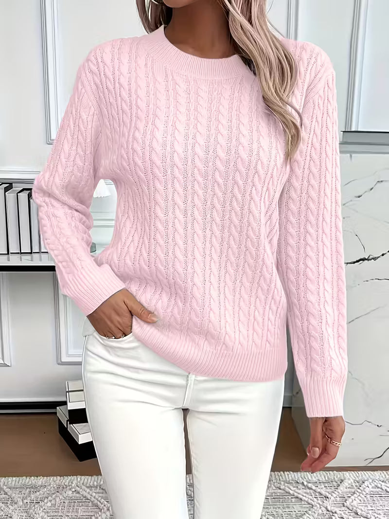 Emma™ | Pull en tricot doux à motif torsadé