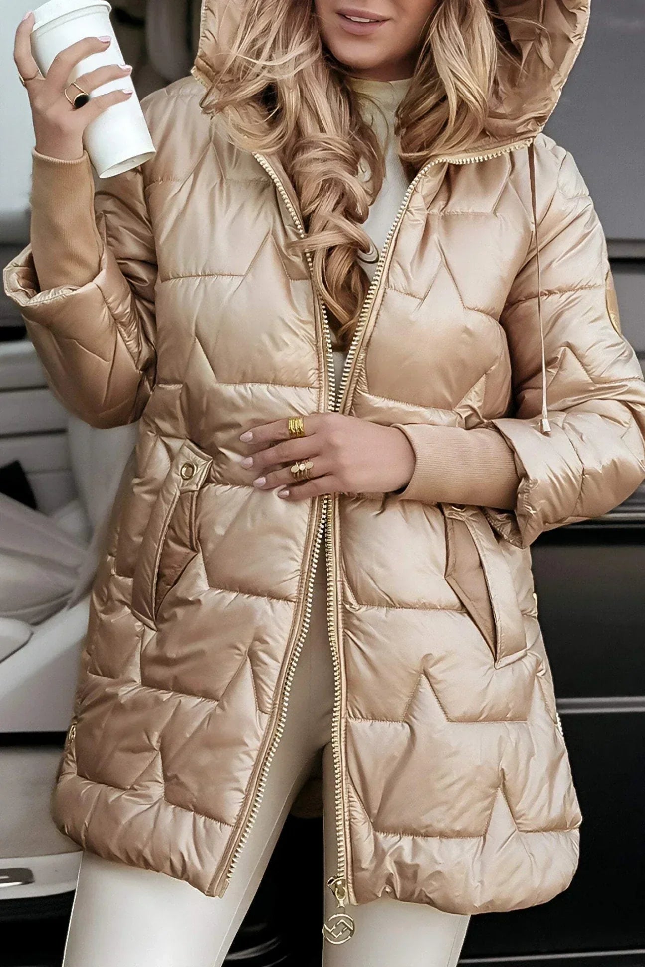 Claude® | Manteau d’hiver élégant à capuche doublée