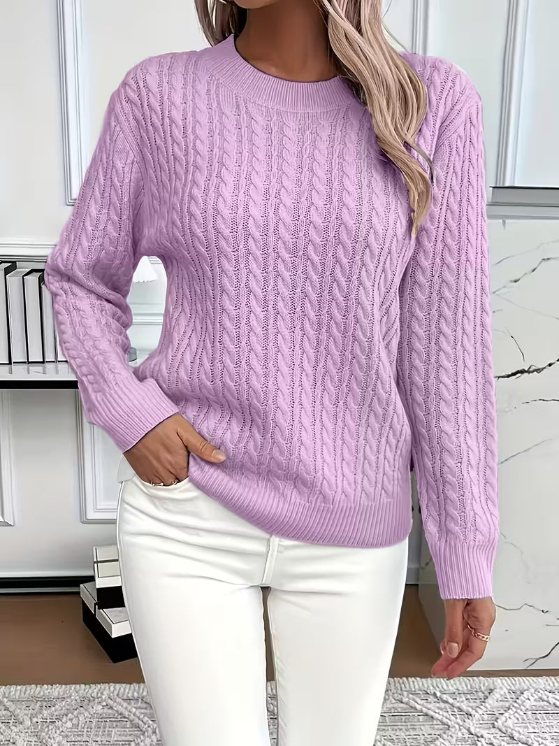Emma™ | Pull en tricot doux à motif torsadé