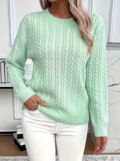 Emma™ | Pull en tricot doux à motif torsadé