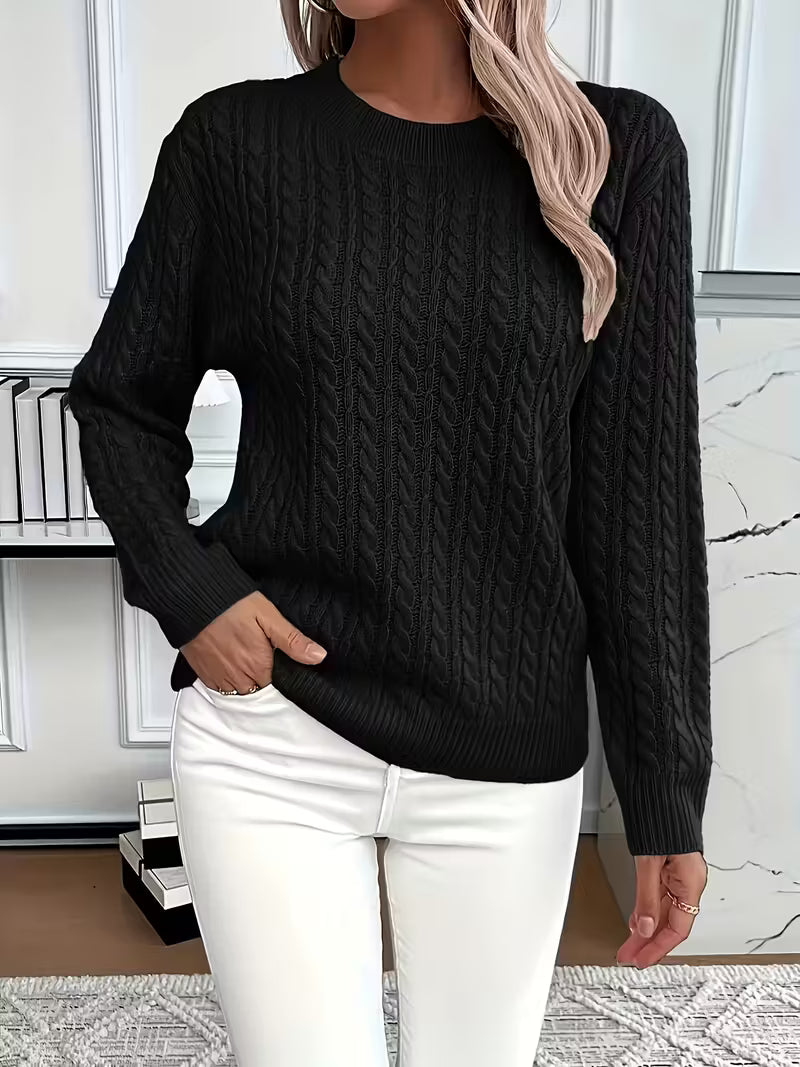 Emma™ | Pull en tricot doux à motif torsadé